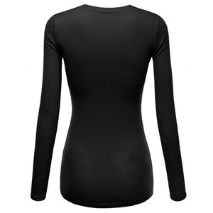 Blouse médicale en coton noir à manches longues pour femmes, uniforme médical, vêtements d'hôpital - Product Image 4