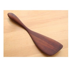 Juego de cocina de madera de acacia de teca con mango largo, utensilios de cocina pequeños de alta calidad para olla, sartén, freidora, incluye cuchara para sopa, pala, mano segura para alimentos - Product Image 1