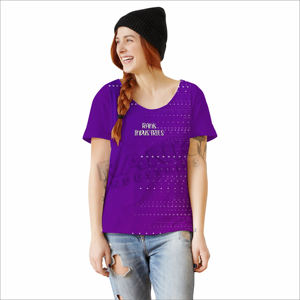 เสื้อยืดผู้หญิงพิมพ์ลายออกแบบได้ตามต้องการเสื้อยืดผู้หญิงจากปากีสถาน - Product Image 3