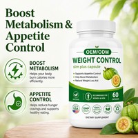 Complément Alimentaire Végétalien OEM/ODM pour le Contrôle du Poids Adulte, à base de Garcinia Cambogia, pour la Régulation de l'Appétit et le Soutien du Métabolisme, 60 Capsules
