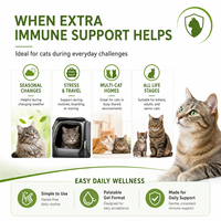 Pâte de L-Lysine OEM pour chats, bien-être respiratoire félin, L-Lysine, colostrum, taurine, seringue doseuse quantitative 60 ml, personnalisable
