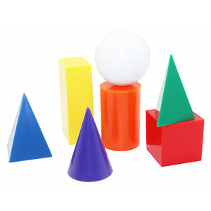 Juego de formas geométricas para decoración del hogar, set de varias formas geométricas en diferentes colores disponibles en madera o plástico - Product Image 5