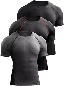 T-shirt de sport pour homme à manches longues, col roulé, respirant, protection UV, pour entraînement de MMA, BJJ, arts martiaux, avec logo personnalisé - Product Image 2