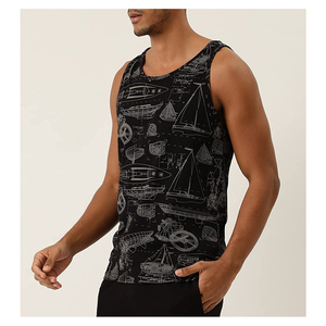 Camiseta sin Mangas de Nailon con Diseño Personalizado, Envío Rápido, Tejido Combinado, Ideal para Marcas de Fitness - Product Image 4