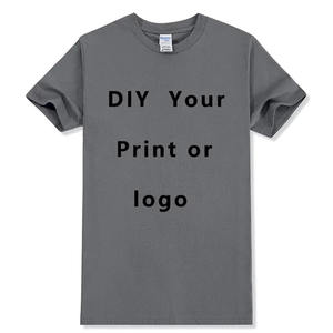 Camiseta personalizada de algodón con cuello redondo para hombres y mujeres, manga corta, diseño en blanco, DIY cómodo estampado, moda Unisex - Product Image 5