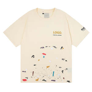 Wholesale New Design <b>American</b> Summer Men's <b>Clothing</b> Vintage Custom Casual Shirts for Men Letter Print Graphic t Shirt - Product Image 5