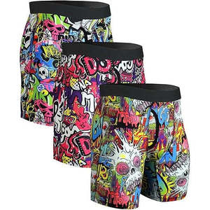Calzoncillos Boxer Deportivos Largos para Hombre, Ropa Interior de Alta Calidad, Tejido de Poliéster/Spandex, Corte Clásico, Talla XXL, Logotipo Personalizable - Product Image 4