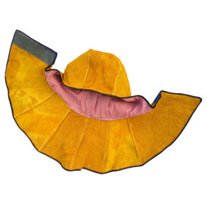 High Quality <b>Welding</b> Cap Head Neck Protection Cowhide Leather <b>Welding</b> Hood <b>Helmet</b> - Product Image 5