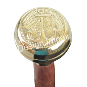 Top Shinning Walking Stick Mango de estilo náutico Tonos plateados y dorados disponibles Bastón de lujo para caballero de muy larga duración - Product Image 6