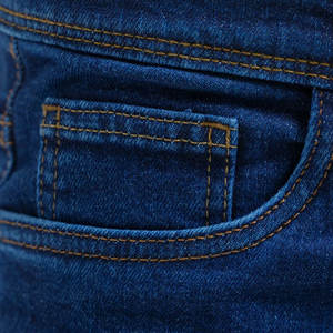 Jeans décontractés pour hommes sur mesure, taille haute, coupe droite, en coton léger, respirant, séchage rapide, service OEM, conception de logo, prix bas - Product Image 4