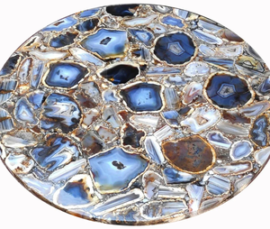 Sceau en agate poli artisanal, décoration de luxe pour la maison, motif floral religieux, résine, couleur personnalisée, haute qualité, pour table - Product Image 1