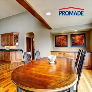 Vernis pour bois d'intérieur à base d'eau OEM, finition satinée transparente, faible odeur, résistant aux rayures, étiquette privée disponible, 375 ml - Product Image 3