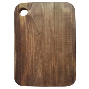 Tabla de cortar de madera con mango y pulido natural que sirve tabla de cortar de madera de bambú verduras - Product Image 3