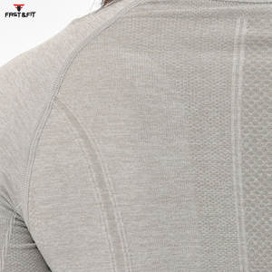 Camisetas de entrenamiento de manga larga, camiseta de compresión de alta calidad, Tops cortos informales de manga larga, ropa de gimnasio, Top de Yoga para mujer - Product Image 6