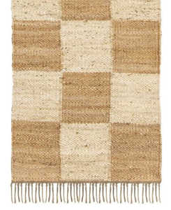 Vente directe d'usine Tapis de porte en jute faits à la main Brandon Décoration d'intérieur de luxe Ensembles de tapis lavables Respectueux des animaux de compagnie Réversible Tufté - Product Image 4