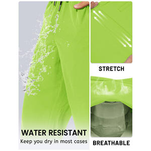 Pantalon de jogging à taille élastique en tricot pour hommes Pantalons pour hommes avec cordon de serrage anti-boulochage avec poche Pantalons pour hommes en laine polaire - Product Image 3