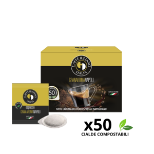 Caffè Iuliano Gran Aroma Napoli Espresso in Capsule Compostabili, 50 Capsule Prodotte in Italia - Product Image 1