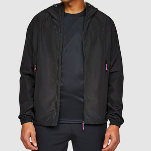 Veste coupe-vent cargo en toile de coton décontractée pour homme, légère, sur mesure, OEM, style streetwear - Product Image 3