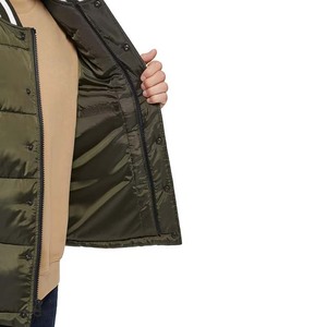 Chaquetas acolchadas al por mayor de fábrica para ropa de hombre, chaquetas de plumón con diseño de logotipo personalizado para hombre, chaquetas impermeables de poliéster High Street - Product Image 6