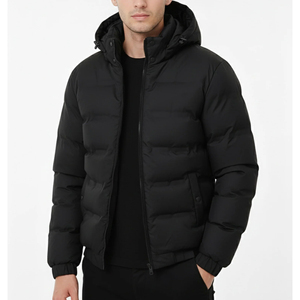 Vestes de haute qualité, surdimensionnées, à col haut, en coton extensible et moelleux, réversibles, coupe-vent, imperméables, vestes matelassées personnalisées pour l'hiver - Product Image 1