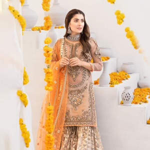 Attrayant mariée brodé fête femmes Gadara robe indien et pakistanais brodé attrayant fête porter des robes pour les femmes - Product Image 6