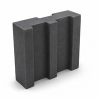 Bloc réfractaire en forme de E, meuble de four de forme spéciale, haute température, pour support de revêtement de four