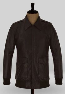 STEVE CARELL BIENVENIDO A MARWEN BOMBER CHAQUETA DE PIEL - Product Image 1