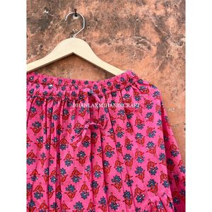Faldas largas de algodón con estampado Floral para mujer, túnica de estilo bohemio, Túnica india de dos neumáticos - Product Image 3