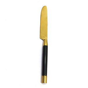 Ensemble de couverts de luxe en acier inoxydable de haute qualité, style occidental, doré, faible MOQ, design vintage, léger, prêt pour un mariage - Product Image 4