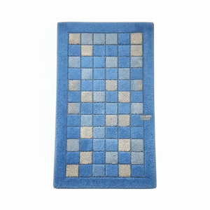 Tapis de bain mosaïque bleu (110x60cm) complémentaire pour accessoire en quartz blanc 13678 - Product Image 2