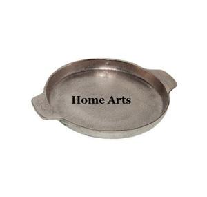 Plateau de service alimentaire en aluminium au design classique, forme ronde, couleur or, plateau à thé et à café à prix abordable - Product Image 2