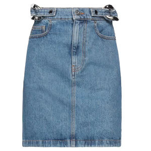 Jupe en jean pour femmes rétro dames taille haute déchiré jean coton jupe personnalisée décontracté été dames jupes en jean - Product Image 4