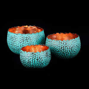 Bol de service de restauration rapide martelé au design moderne, jetable en métal de qualité exclusive pour un mariage élégant et une utilisation en cuisine - Product Image 6