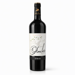 Amelasio Vino Rosso Invecchiato in Quercia 100% Syrah 13% ABV, 4 Mesi di Invecchiamento in Quercia, Vino Bianco Spagnolo 750ml - Product Image 1
