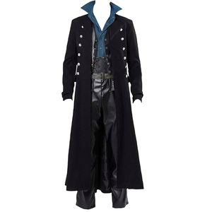 Customized Breathable Knitted <b>Leather</b> <b>Coat</b> for Men Long Winter High Collar with Custom Colors Available - Product Image 4