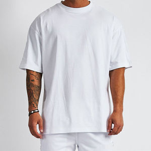 T-shirts à la mode pour hommes Vêtements personnalisés Chemise d'été unie vierge décontractée à porter au quotidien en coton de haute qualité pour hommes - Product Image 6