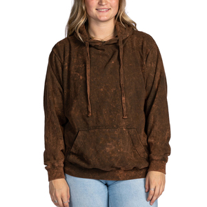 2025 ropa de calle estilo Hip Hop Vintage mujer lavado ácido tejido algodón lentejuelas insignia sudaderas con capucha hecho a medida en Pakistán - Product Image 1