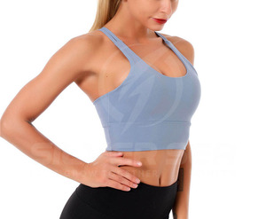 High Quality Soft Stretch Knitted Eco-Friendly Polyester Spandex Casual Tank Sleeve Blouses Women Customized Size Breathable - Product Image 4