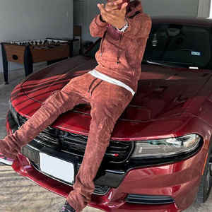 ชุดเซ็ตฮู้ดดี้และกางเกงขายาวทรงบэгกี้แบบซ้อนชั้น แต่งคริสตัลสไตล์ Y2K ผลิตโดย OEM ปี 2026 รับผลิตตามแบบ - Product Image 6