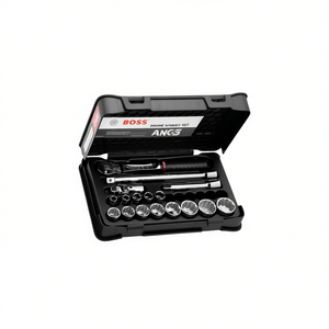 Usag 17-Piece Assortment of <b>Sockets</b> with Hexagonal <b>Sockets</b> in ABS Case for DIY and Professional Use - Product Image 2