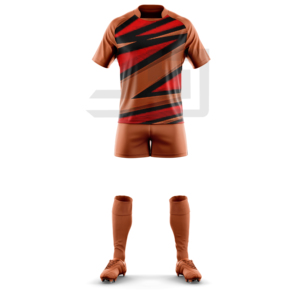 Tenue de rugby personnalisée avec broderie 3D, maillot et short, coupe athlétique, léger, respirant, vêtements de sport écologiques pour les matchs d'équipe - Product Image 6