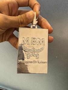 Colgante Personalizado con Nombre en Plata de Ley 925 Estilo Hip Hop Iced Out con Moissanita y Diamantes Blancos para Hombre - Product Image 5