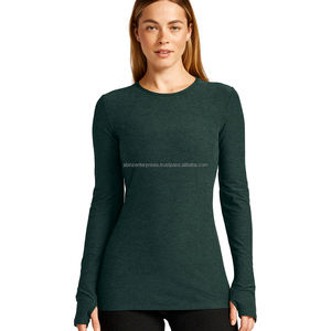 Top corto de Yoga y Fitness de secado rápido para mujer, camiseta de entrenamiento cómoda de manga larga, estiramiento corporal capaz para adultos, suave para correr - Product Image 6