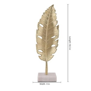 Centre de table élégant au design de plumes Présentoir décoratif élégant pour la maison Bureau Mariage Événement Fête Cadeau Sculpture artistique - Product Image 6
