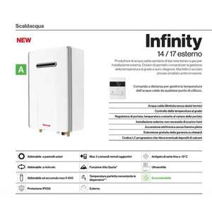Calentador de Agua a Gas de Flujo Forzado Rinnai Infinity 17e, 17 Litros, para Exteriores, ErP, GLP - Product Image 3