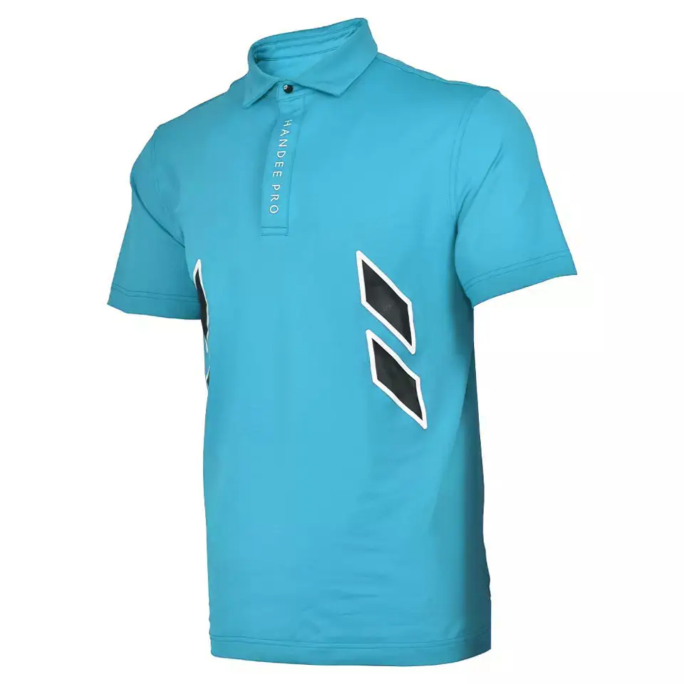 Camiseta polo 100% poliéster personalizada para homens, camisa polo de golfe em branco de sublimação, camiseta polo de algodão para homens