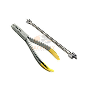 Outil orthodontique dentaire de haute qualité approuvé CE, ensemble de 2 pièces, jauge de positionnement de hauteur de bracket en acier inoxydable et instrument médical - Product Image 1
