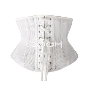 Corset court en maille blanche pour l'entraînement de la taille, effet sablier, sculpteur de corps - Product Image 6