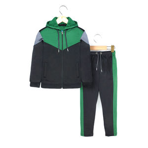 Conjunto Deportivo para Hombre, Diseño Nuevo, con Capucha y Cremallera, Transpirable, Ligero, para Gimnasio, Entrenamiento, Invierno, Color Sólido, Poliéster/Algodón - Product Image 1