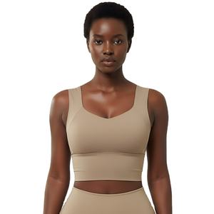 Soutien-gorge de sport extensible à col en V pour femme, soutien-gorge de yoga léger et respirant à dos profond pour femme - Product Image 2